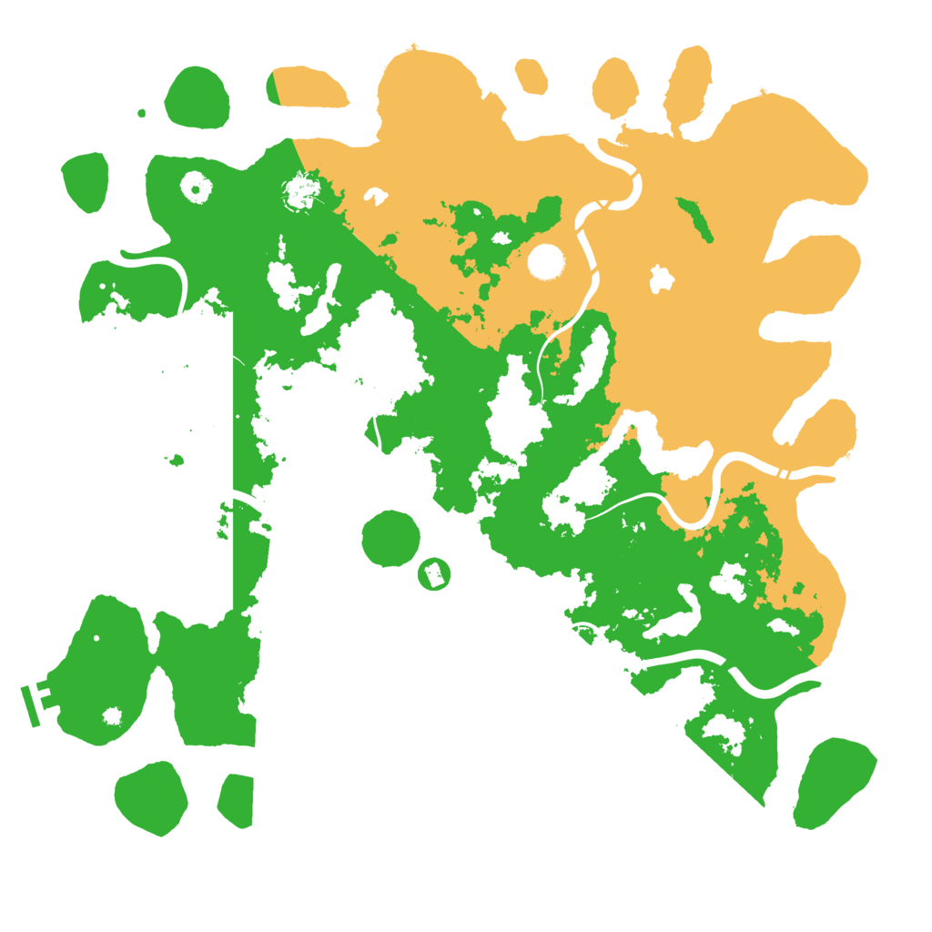 Biome Rust Map: Procedural Map, Size: 4500, Seed: 68930176