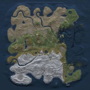 Thumbnail Rust Map: Procedural Map, Size: 4250, Seed: 1226453988, 16 Monuments