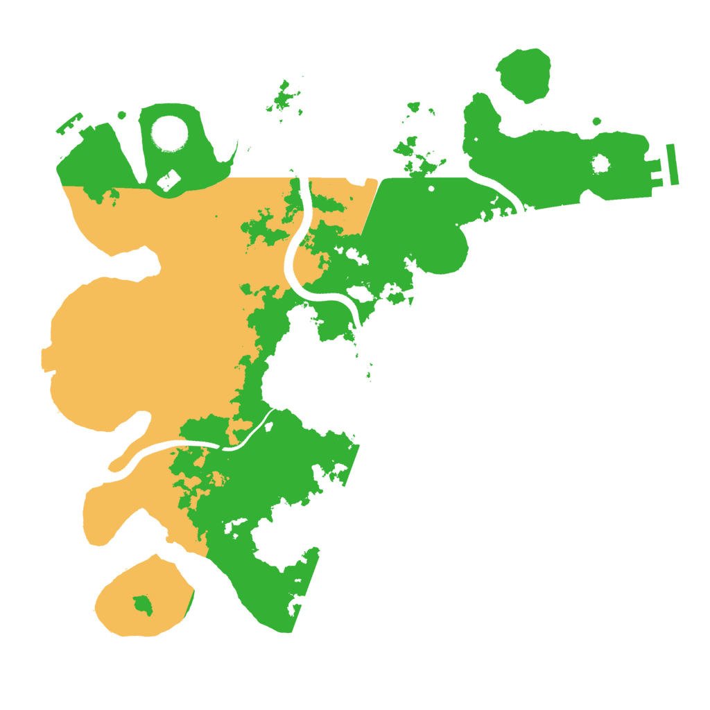 Biome Rust Map: Procedural Map, Size: 3500, Seed: 747983