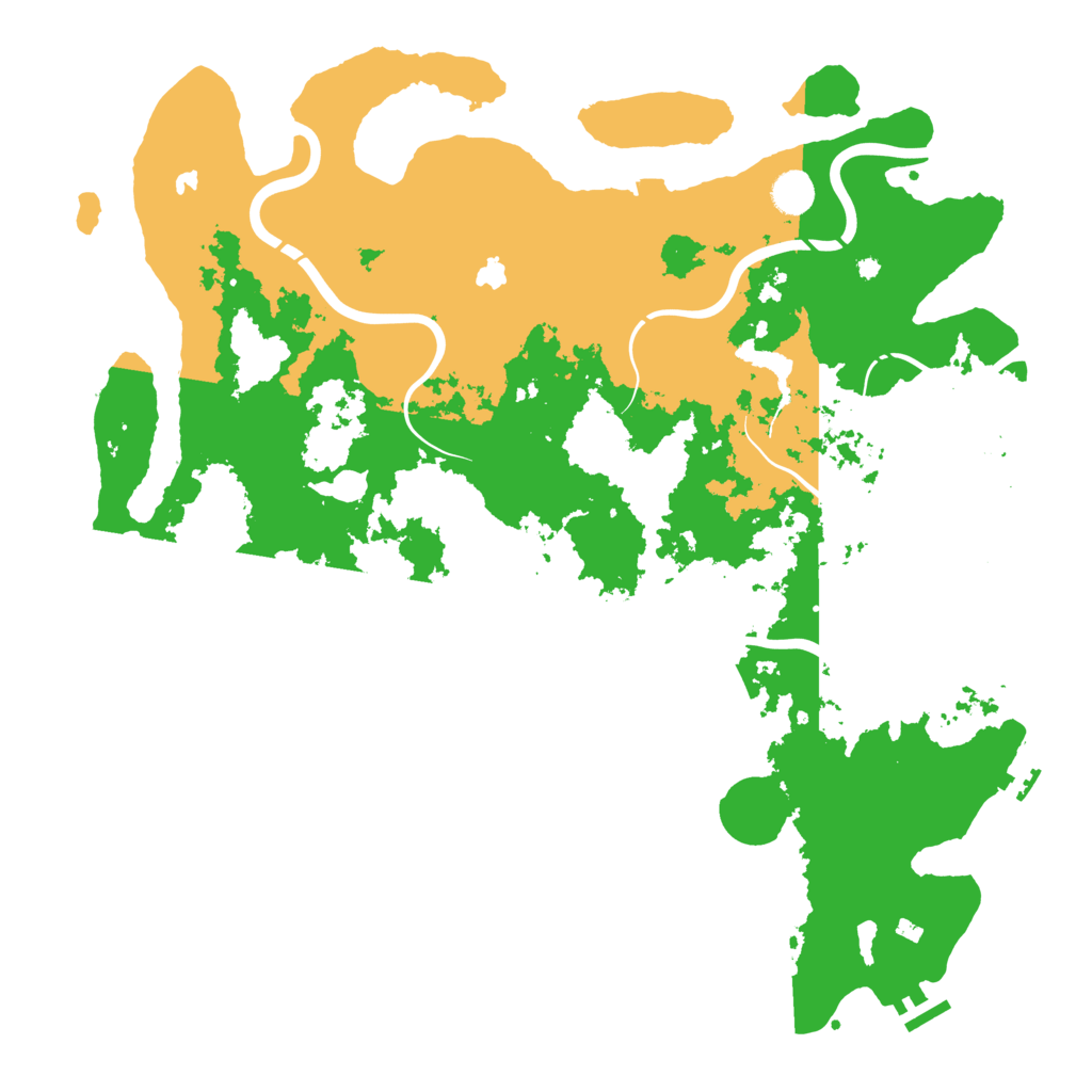Biome Rust Map: Procedural Map, Size: 4500, Seed: 809328442