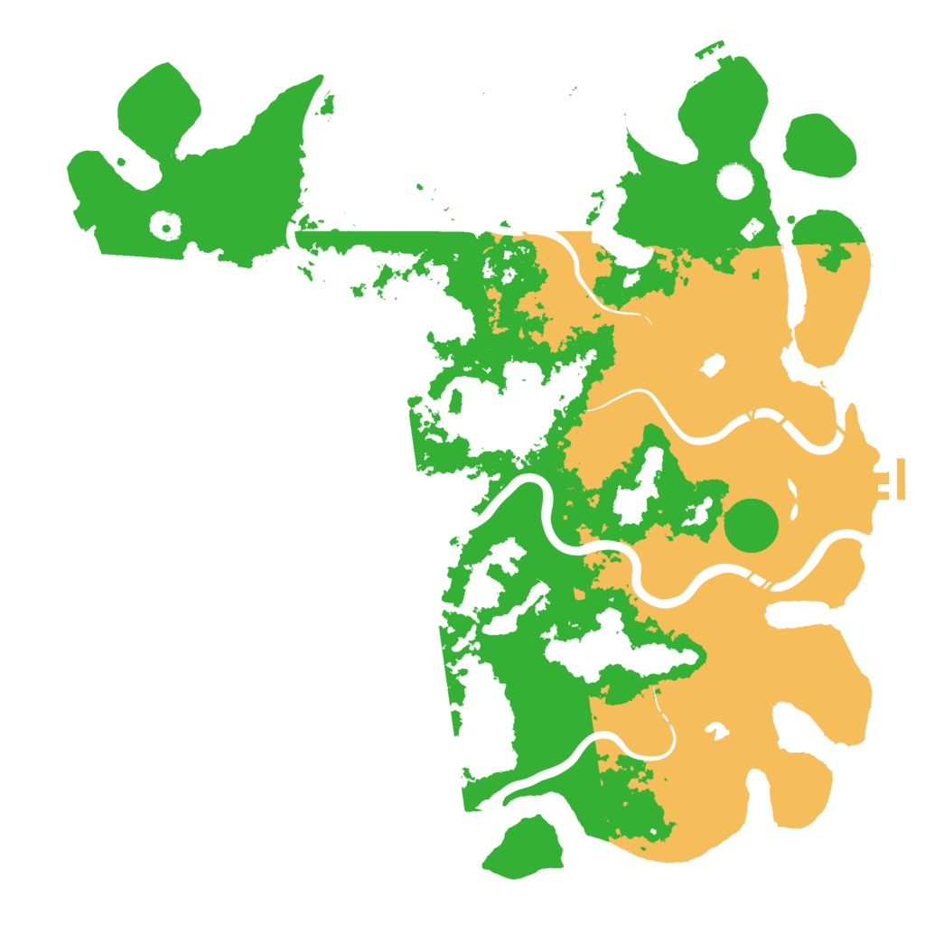Biome Rust Map: Procedural Map, Size: 4500, Seed: 42570