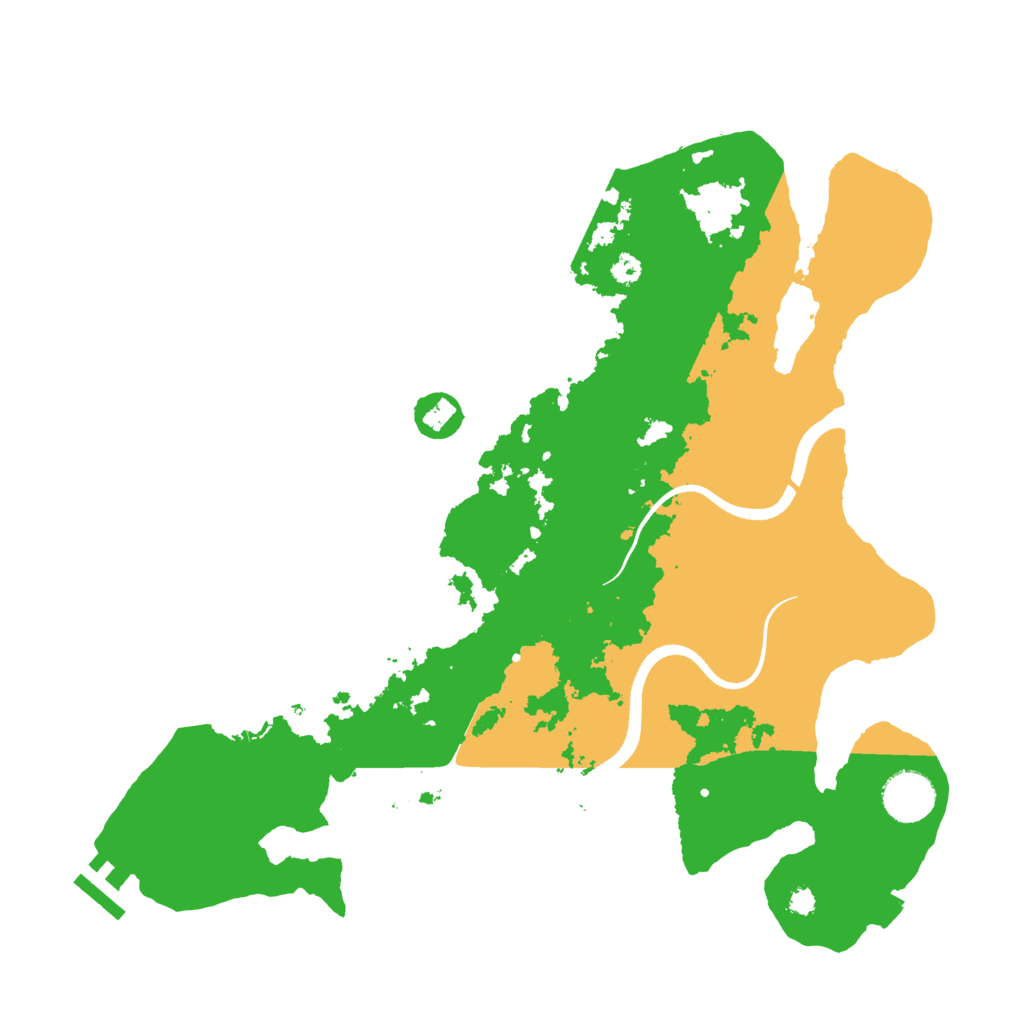 Biome Rust Map: Procedural Map, Size: 3500, Seed: 335115767
