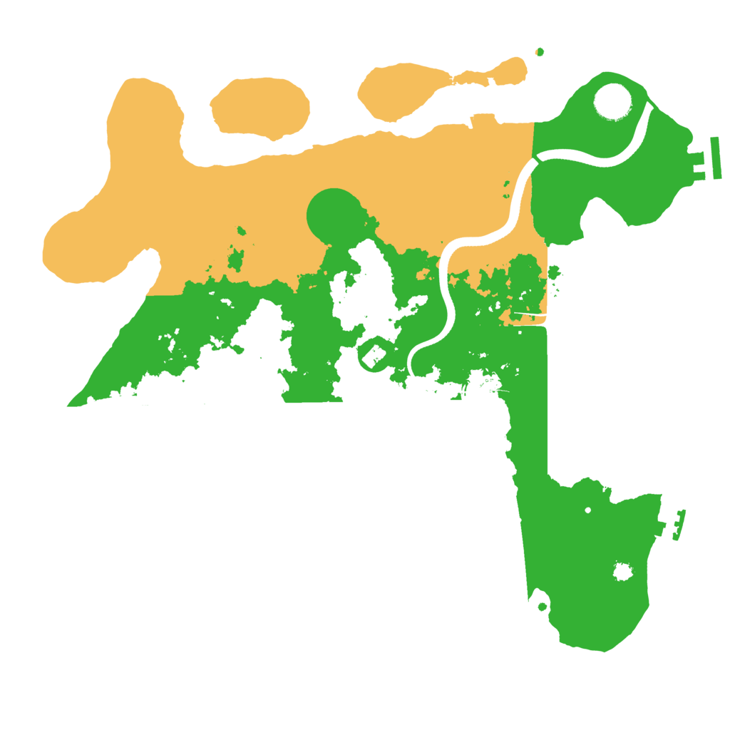 Biome Rust Map: Procedural Map, Size: 3500, Seed: 1666988685