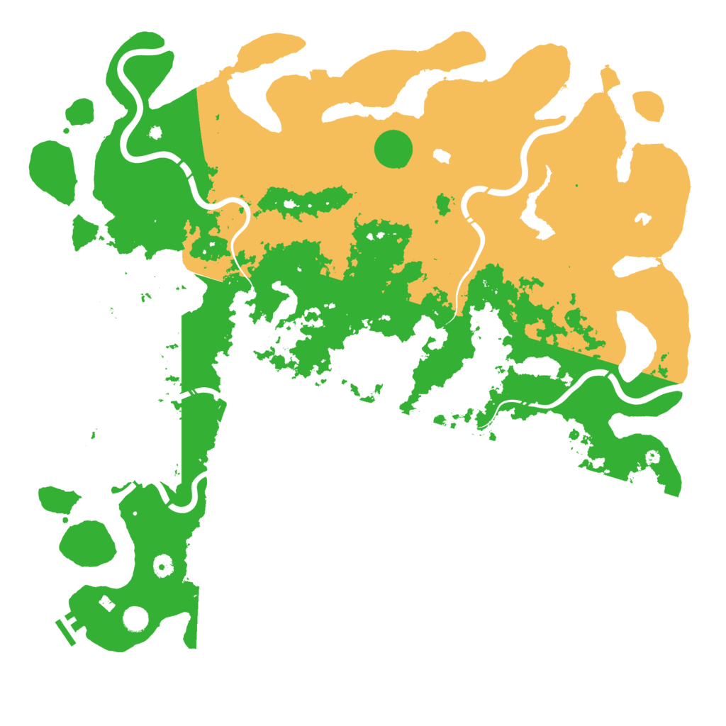 Biome Rust Map: Procedural Map, Size: 5000, Seed: 355154999