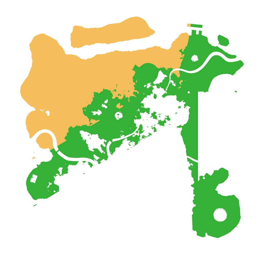 Biome Rust Map: Procedural Map, Size: 3500, Seed: 1829923551