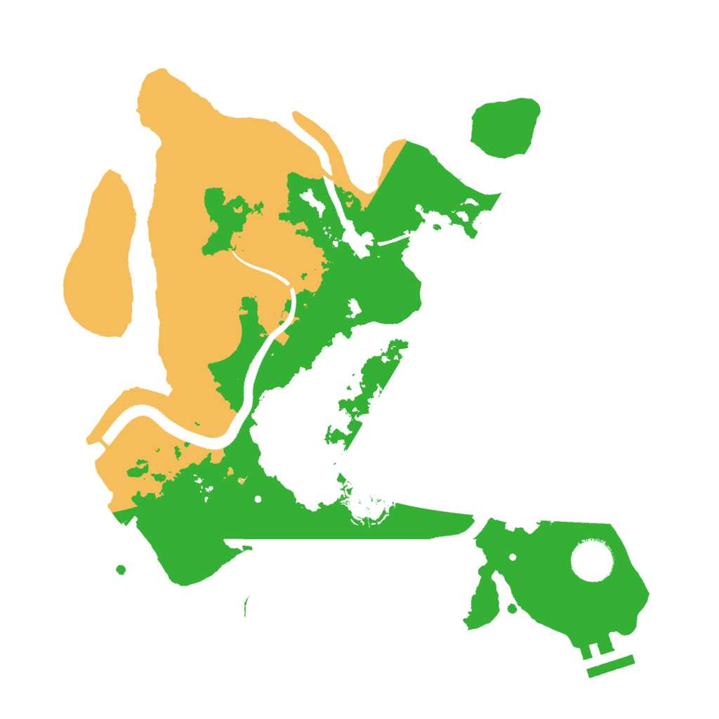 Biome Rust Map: Procedural Map, Size: 3000, Seed: 166616658