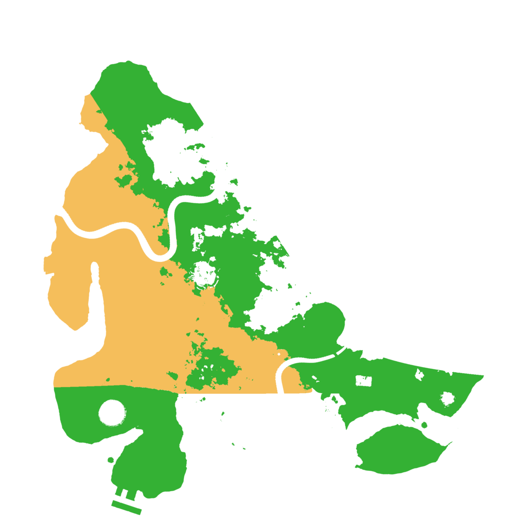 Biome Rust Map: Procedural Map, Size: 3500, Seed: 942019
