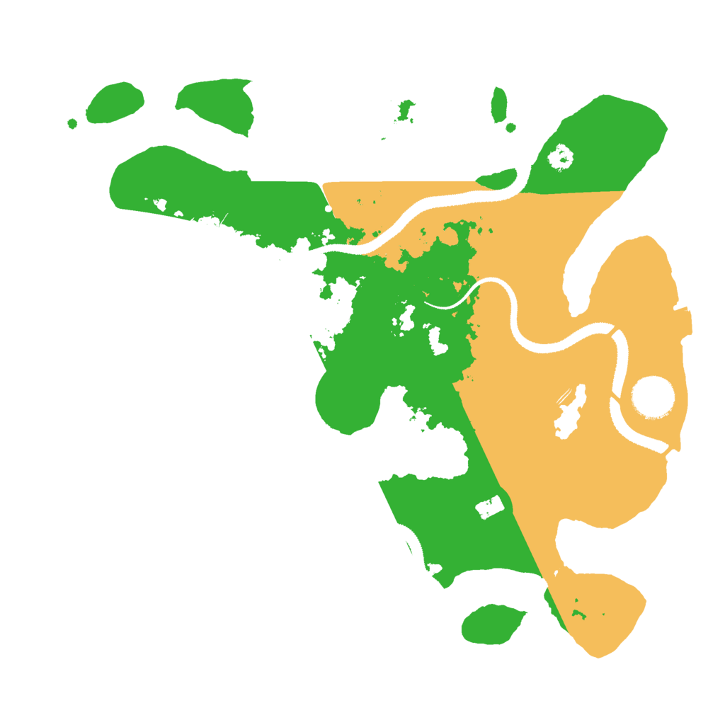 Biome Rust Map: Procedural Map, Size: 3000, Seed: 879669746