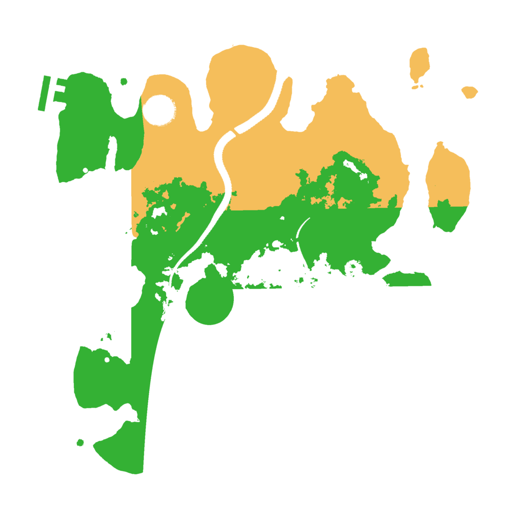 Biome Rust Map: Procedural Map, Size: 3000, Seed: 13630