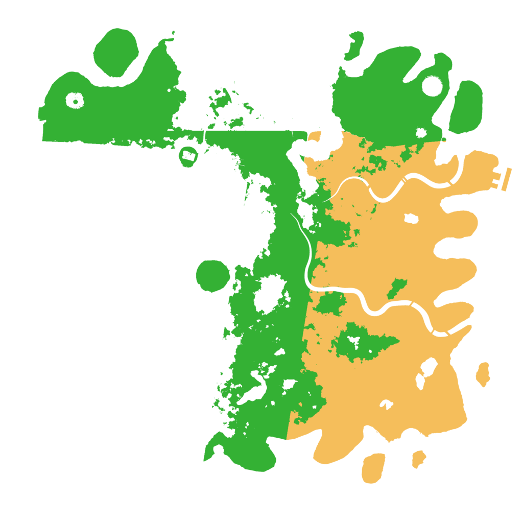 Biome Rust Map: Procedural Map, Size: 4500, Seed: 688662