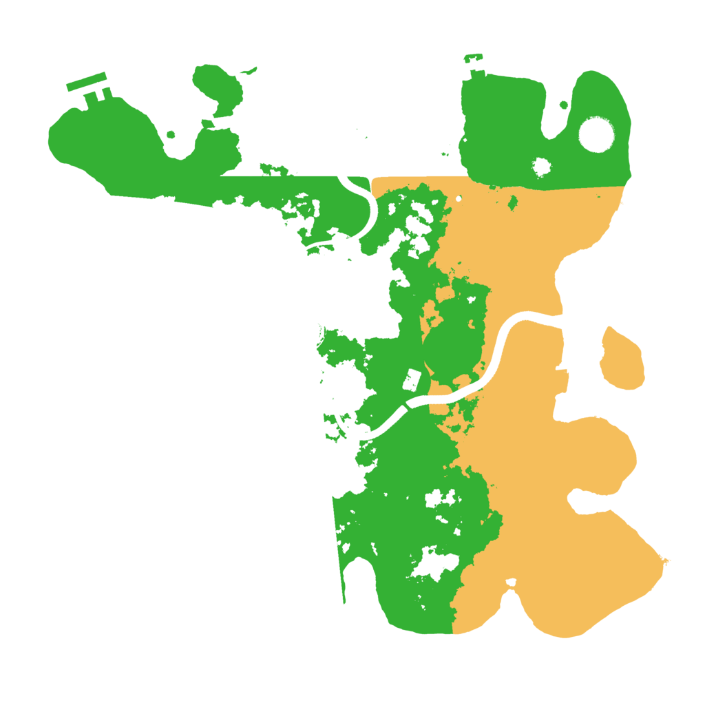 Biome Rust Map: Procedural Map, Size: 3500, Seed: 396436