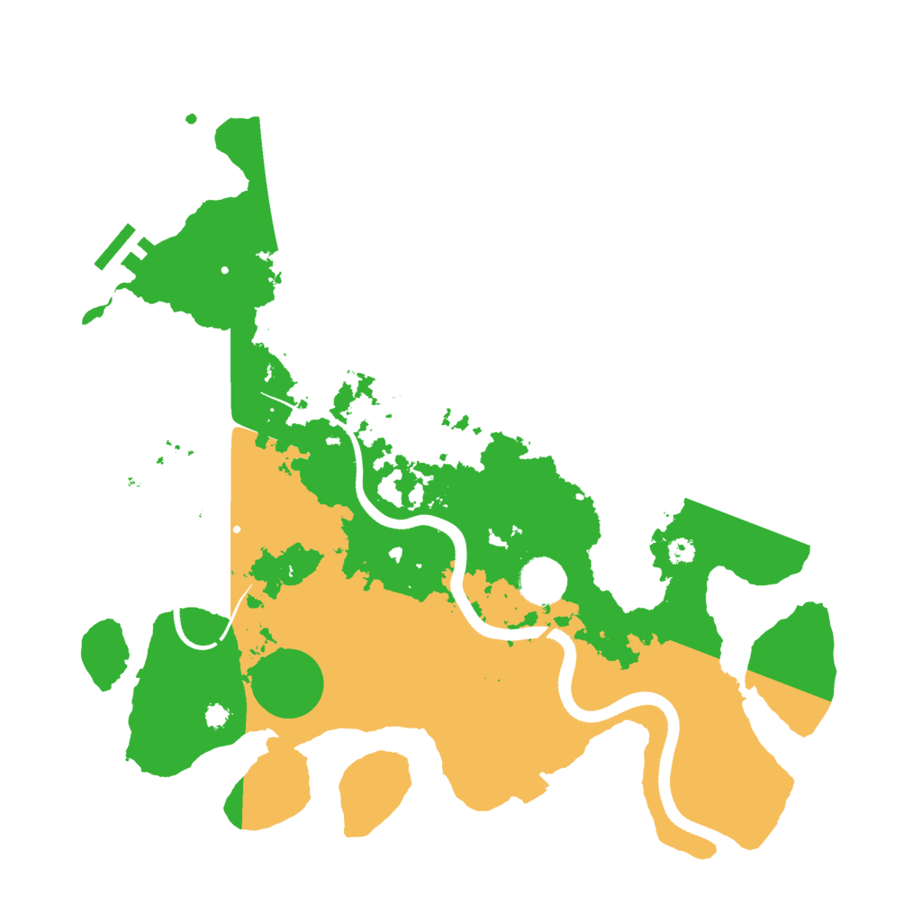 Biome Rust Map: Procedural Map, Size: 3500, Seed: 195955