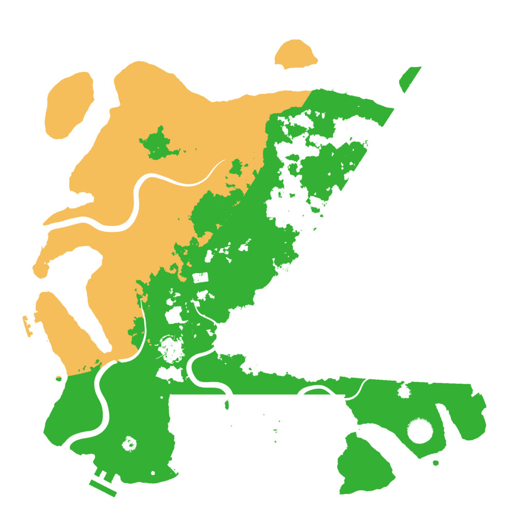 Biome Rust Map: Procedural Map, Size: 3700, Seed: 737263603