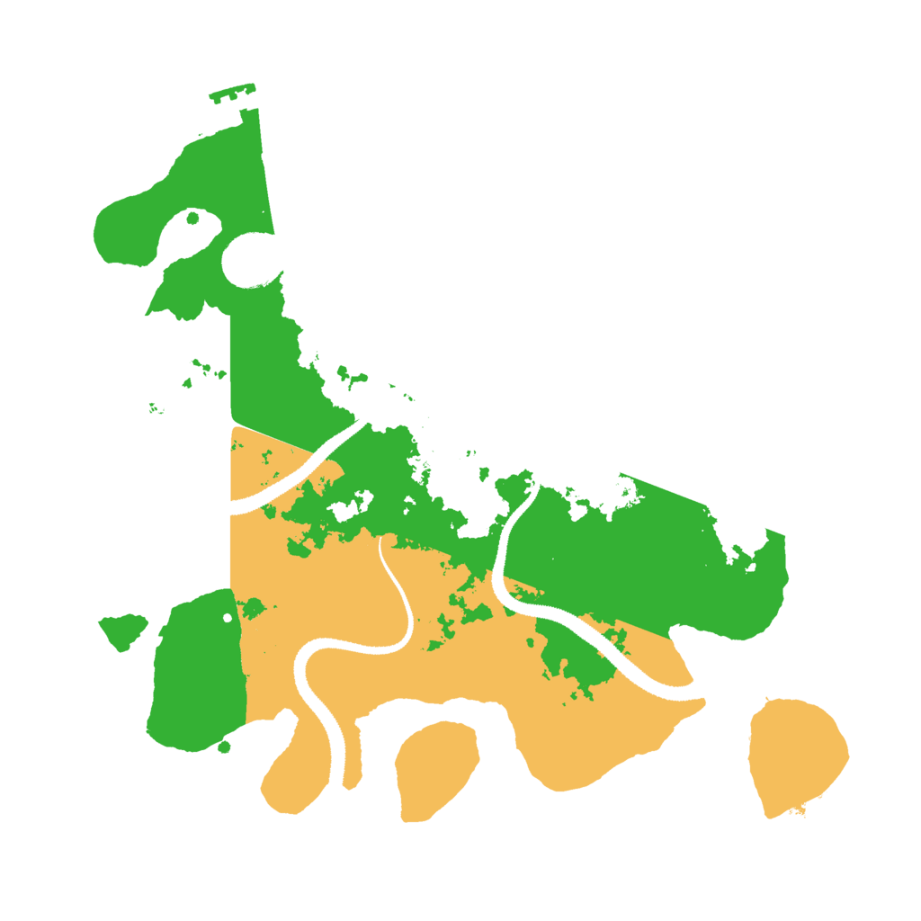 Biome Rust Map: Procedural Map, Size: 3000, Seed: 195955