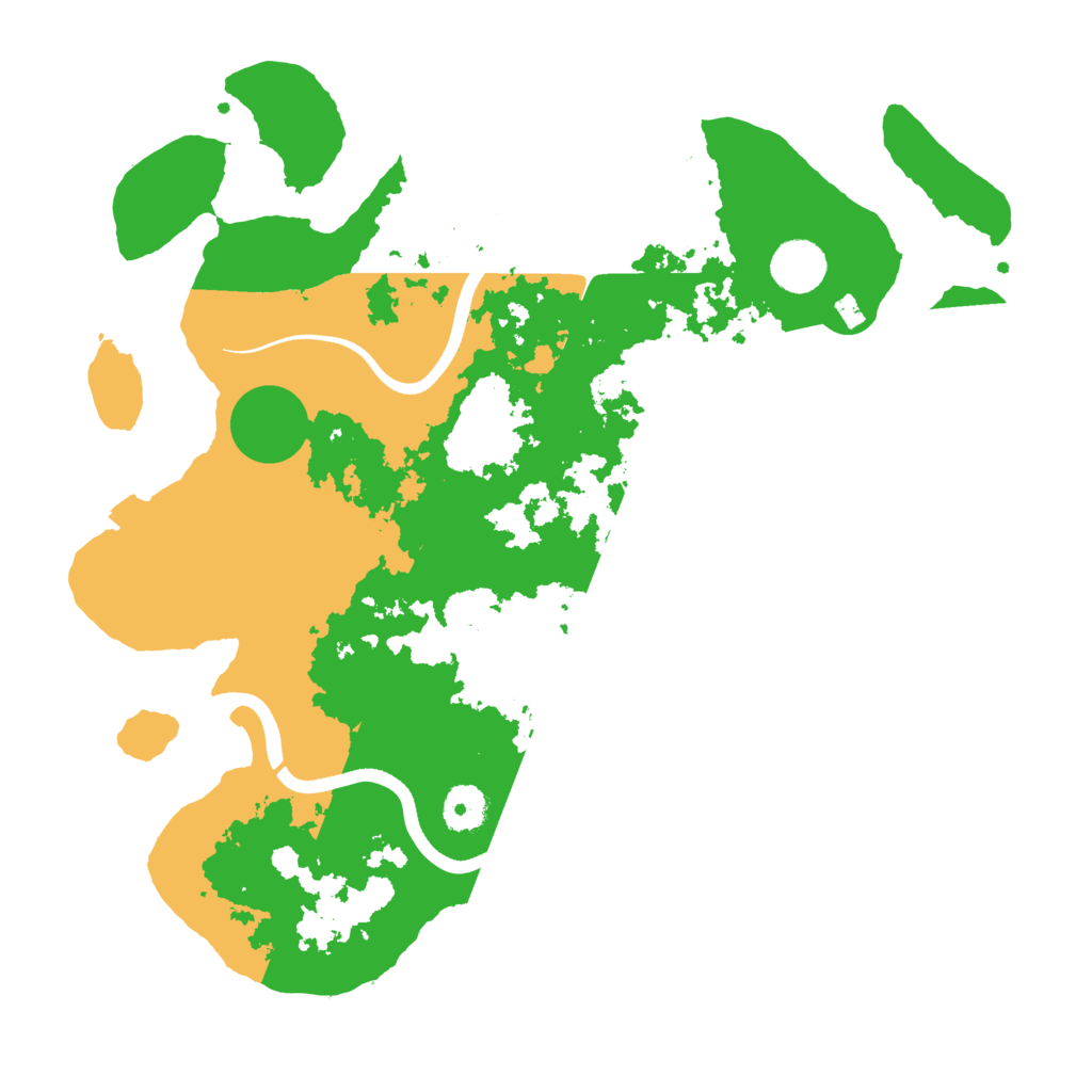 Biome Rust Map: Procedural Map, Size: 3700, Seed: 376936449