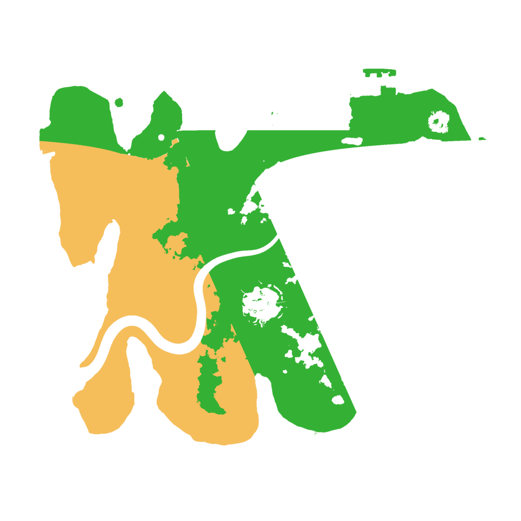 Biome Rust Map: Procedural Map, Size: 2400, Seed: 217337484
