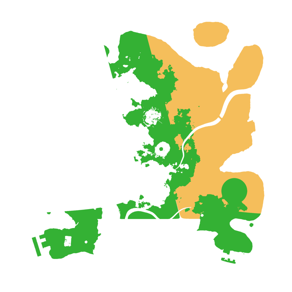 Biome Rust Map: Procedural Map, Size: 3000, Seed: 16767