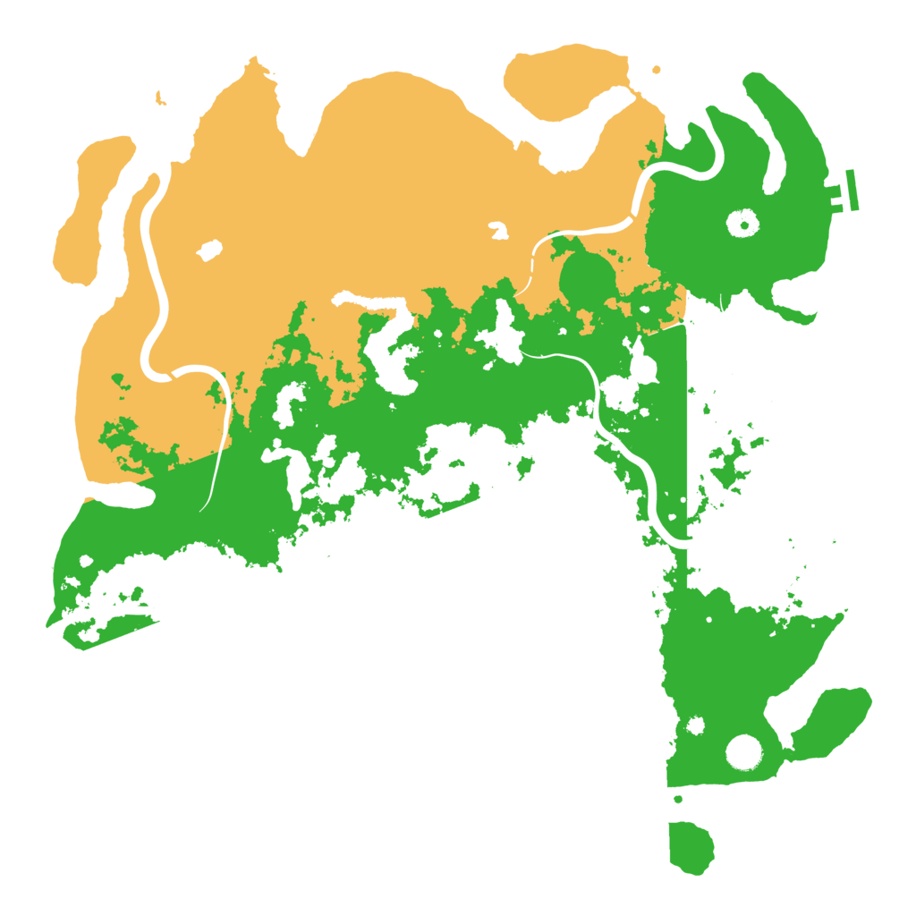 Biome Rust Map: Procedural Map, Size: 4500, Seed: 164319