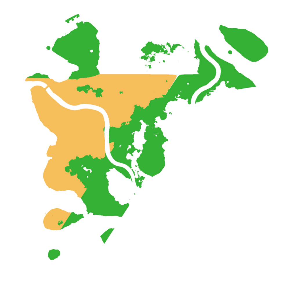 Biome Rust Map: Procedural Map, Size: 3000, Seed: 834583388