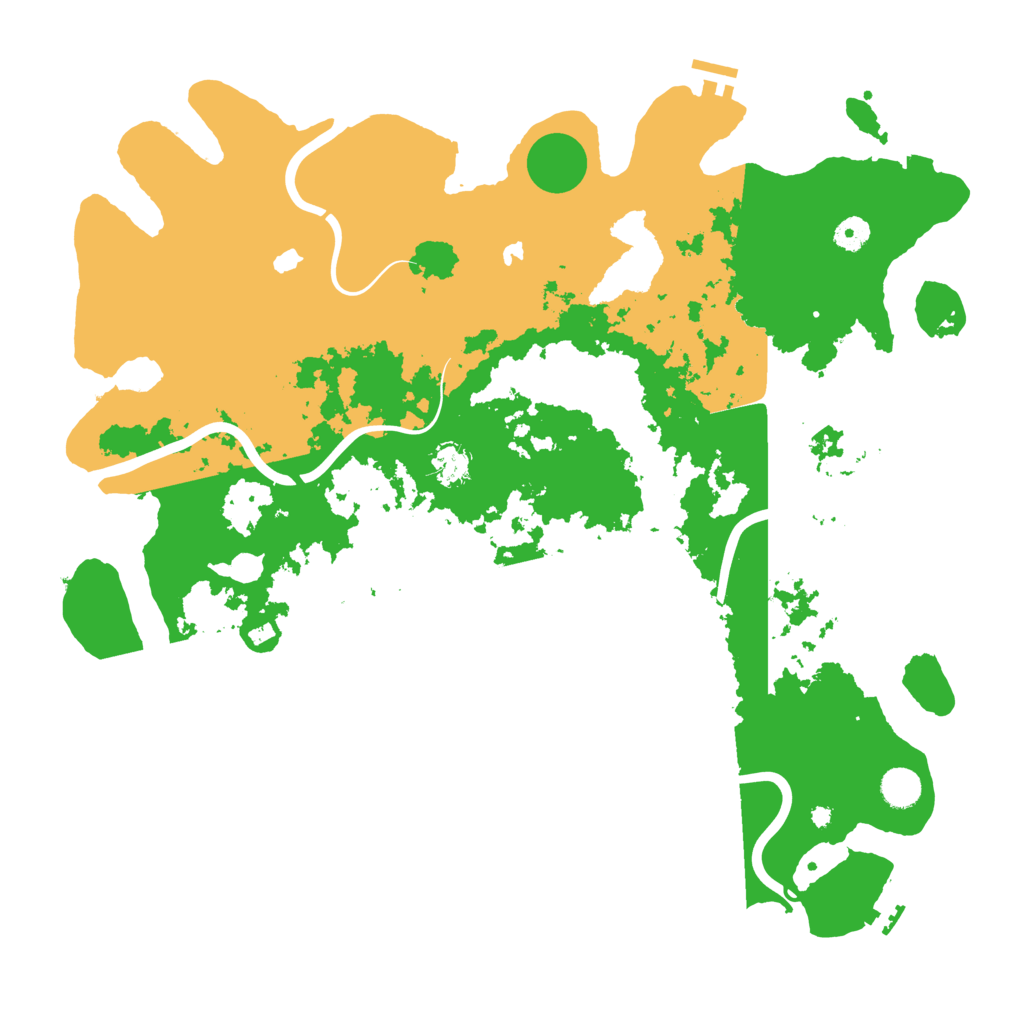 Biome Rust Map: Procedural Map, Size: 4500, Seed: 31412