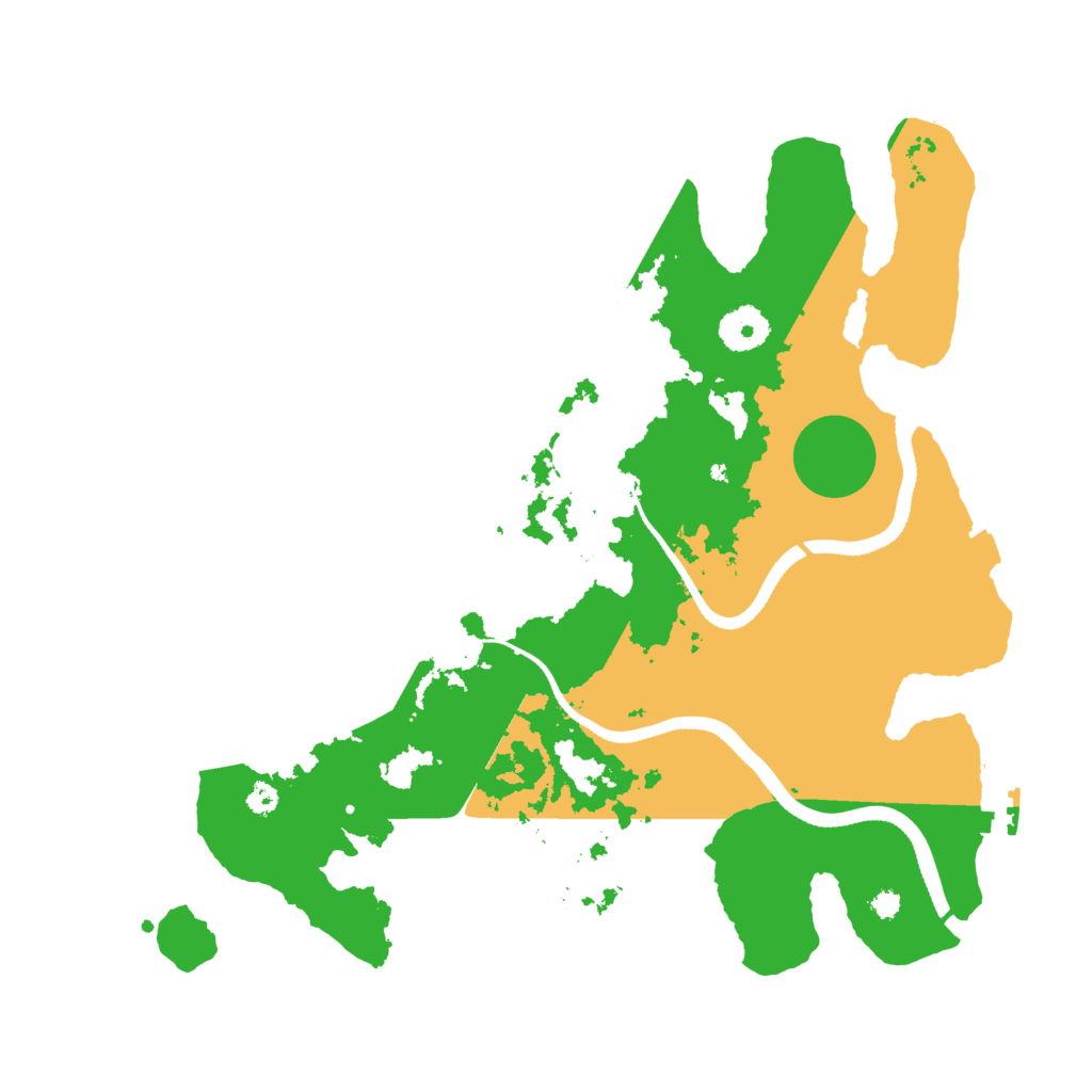 Biome Rust Map: Procedural Map, Size: 3500, Seed: 16830553