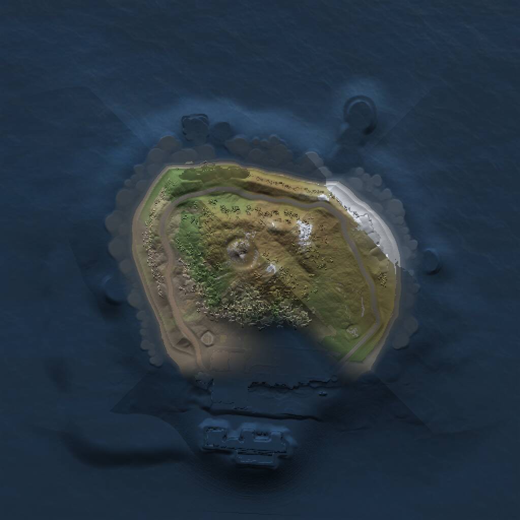 Rust Map: Procedural Map, Size: 1000, Seed: 162, 2 Monuments