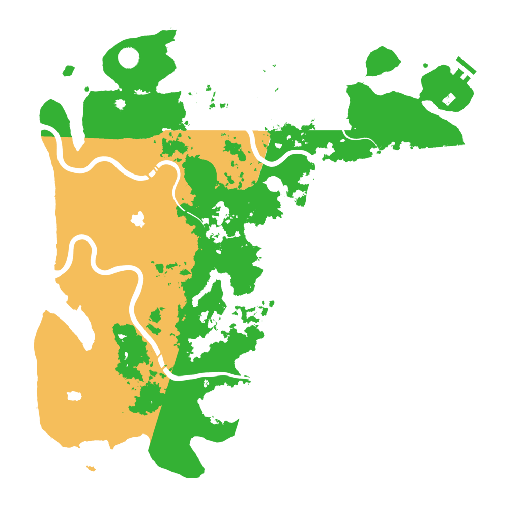 Biome Rust Map: Procedural Map, Size: 4500, Seed: 764984757