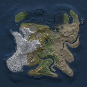 Thumbnail Rust Map: Procedural Map, Size: 2800, Seed: 1245650328, 9 Monuments
