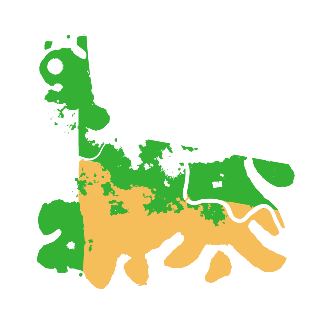 Biome Rust Map: Procedural Map, Size: 3500, Seed: 413907114