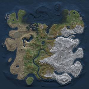 Thumbnail Rust Map: Procedural Map, Size: 4000, Seed: 1785519227, 15 Monuments