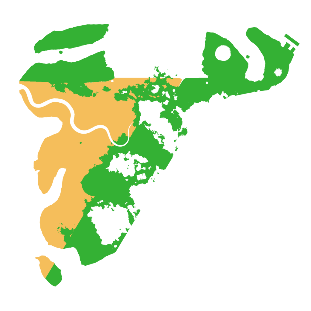 Biome Rust Map: Procedural Map, Size: 3700, Seed: 84433900