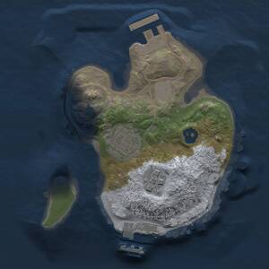 Thumbnail Rust Map: Procedural Map, Size: 1750, Seed: 69977523, 5 Monuments