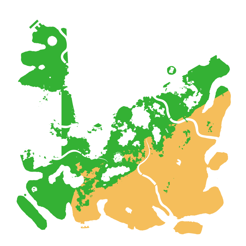 Biome Rust Map: Procedural Map, Size: 4500, Seed: 934677757