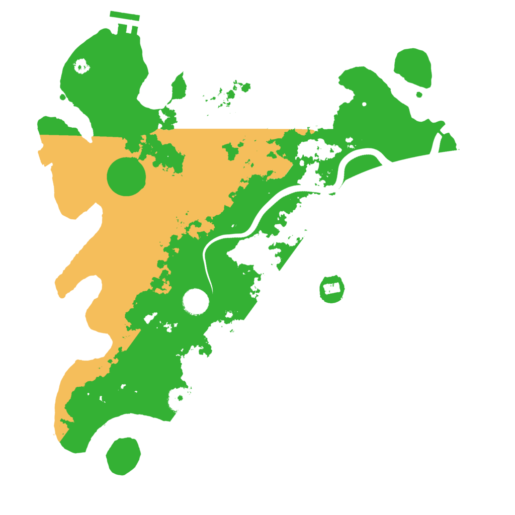 Biome Rust Map: Procedural Map, Size: 3500, Seed: 438350828