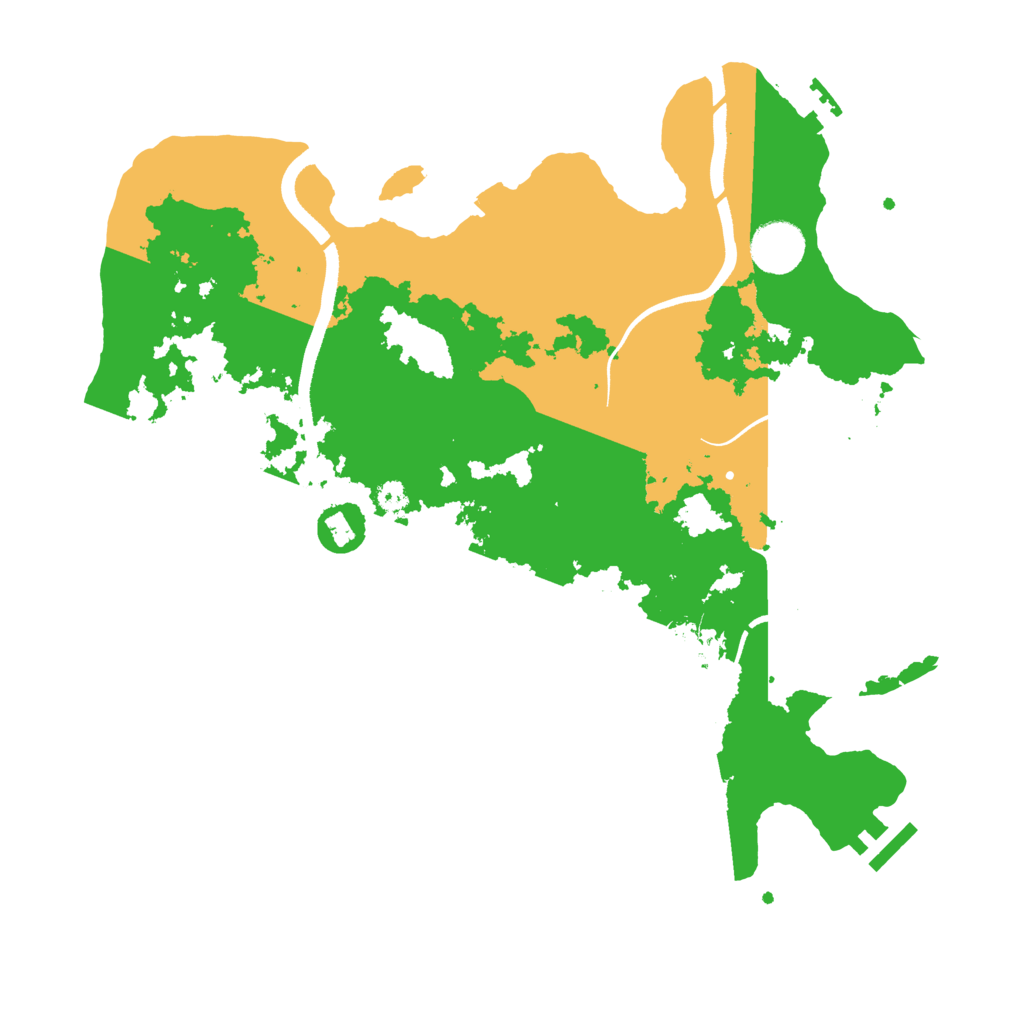 Biome Rust Map: Procedural Map, Size: 3500, Seed: 915149