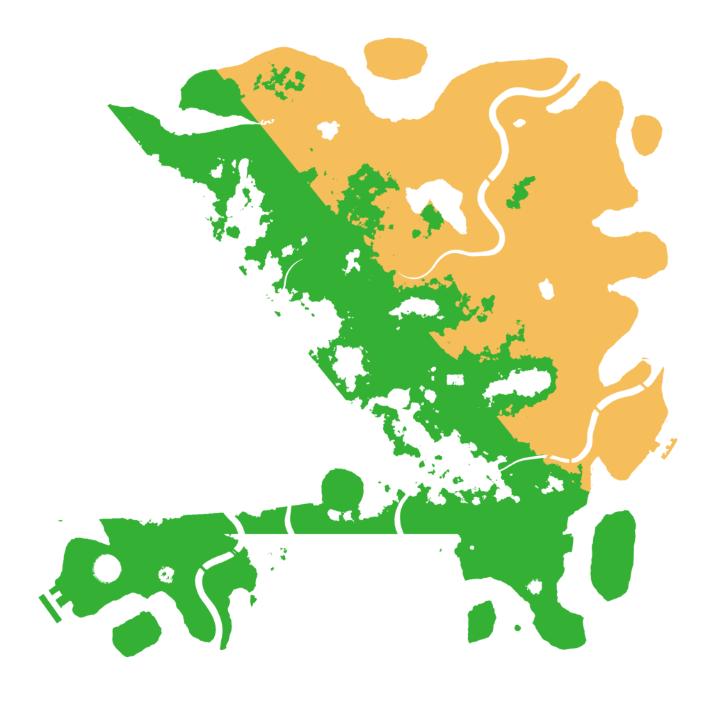 Biome Rust Map: Procedural Map, Size: 4500, Seed: 784069