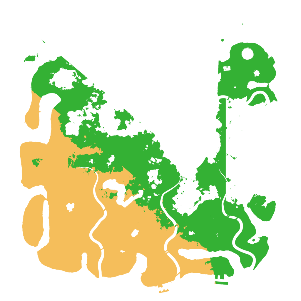 Biome Rust Map: Procedural Map, Size: 4500, Seed: 62131717