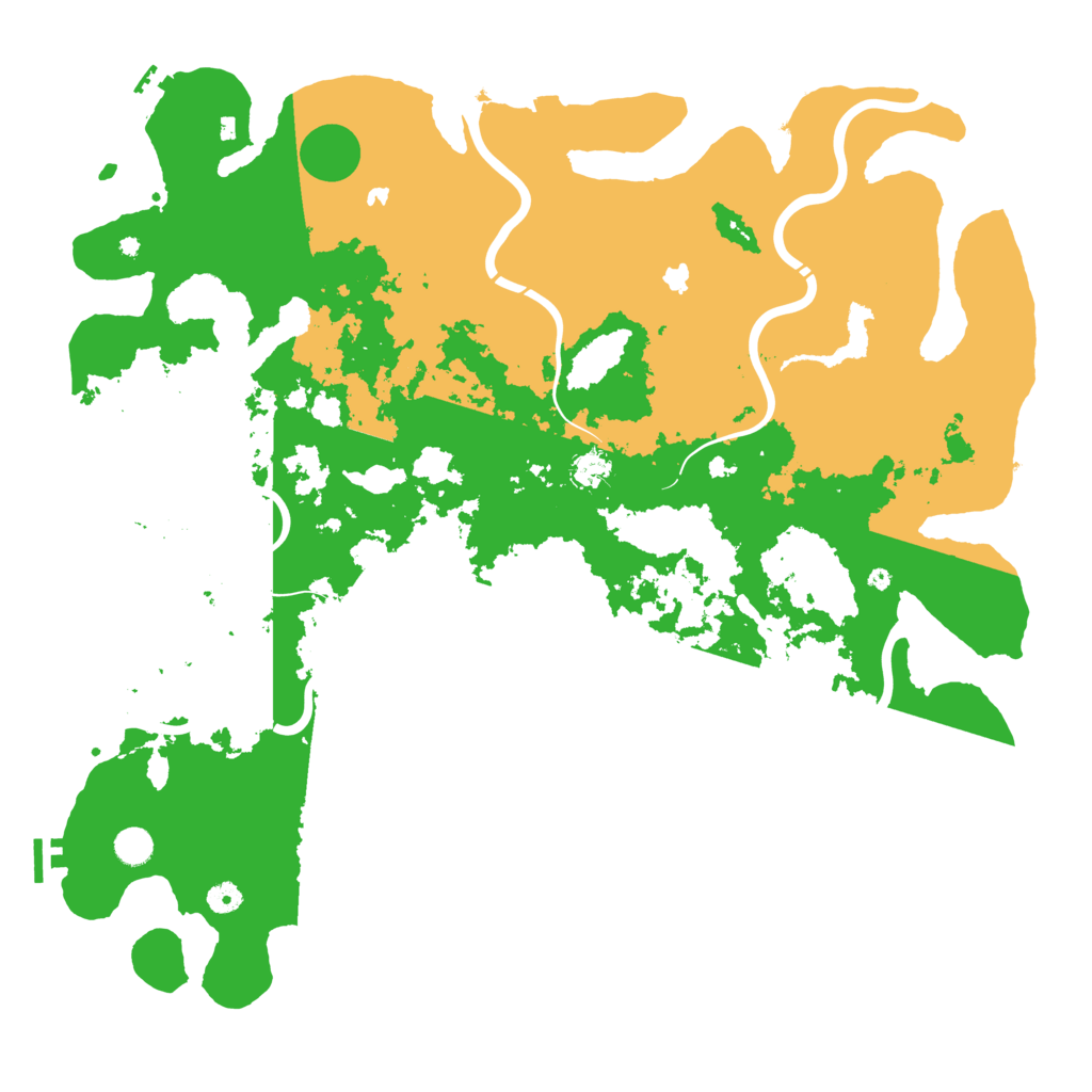 Biome Rust Map: Procedural Map, Size: 5000, Seed: 876596