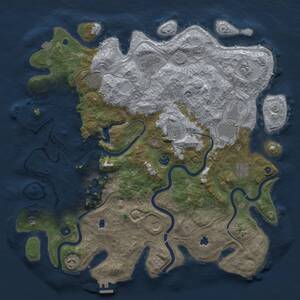 Thumbnail Rust Map: Procedural Map, Size: 4500, Seed: 29287, 16 Monuments