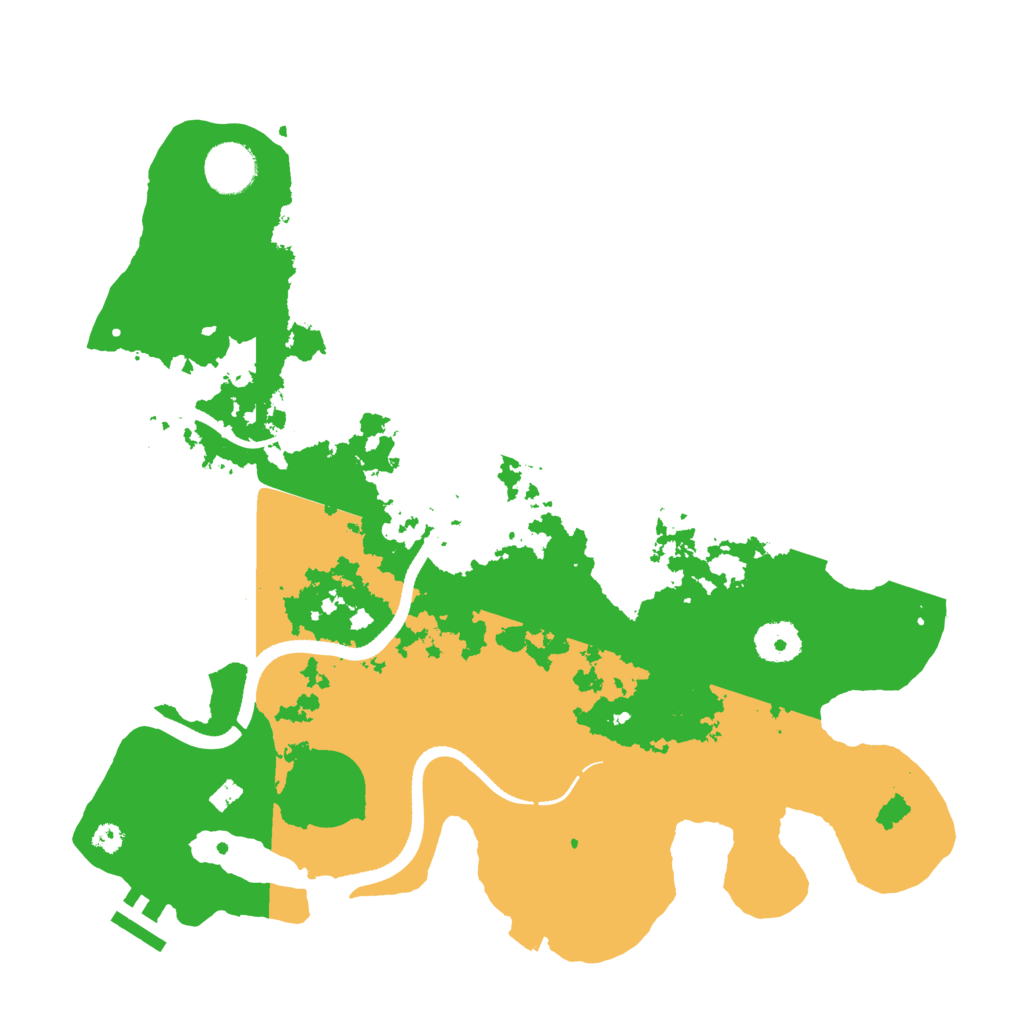 Biome Rust Map: Procedural Map, Size: 3500, Seed: 108613