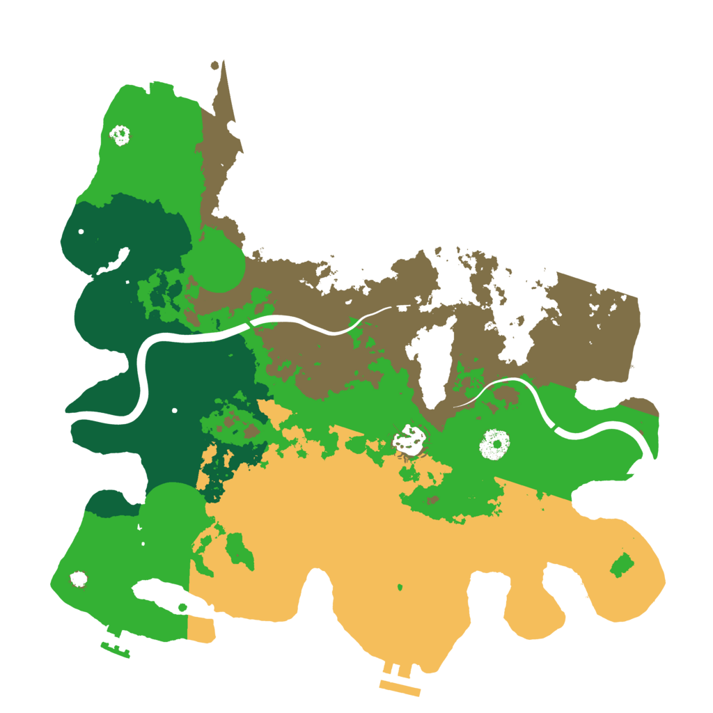 Biome Rust Map: Procedural Map, Size: 3500, Seed: 108613