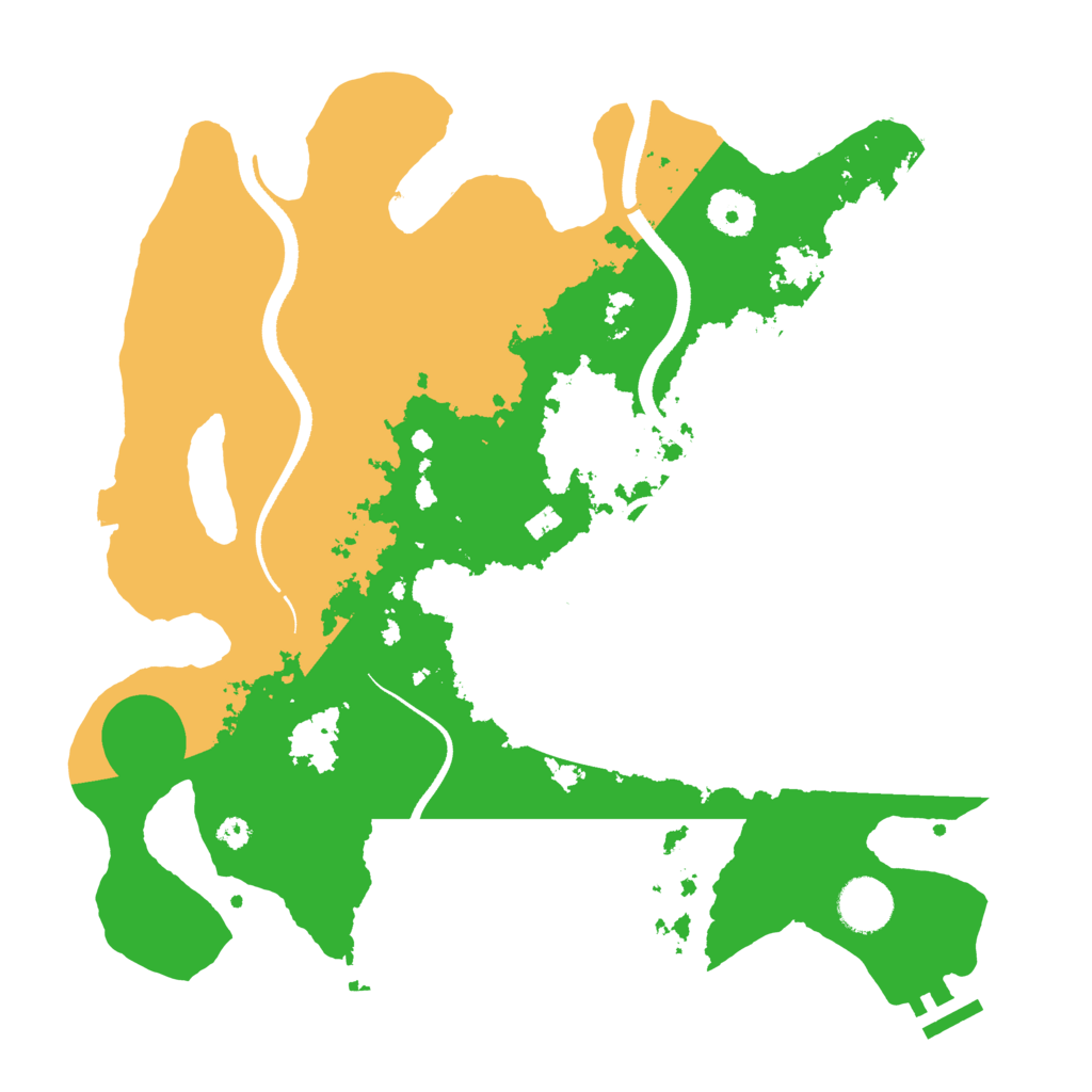 Biome Rust Map: Procedural Map, Size: 3500, Seed: 869696737