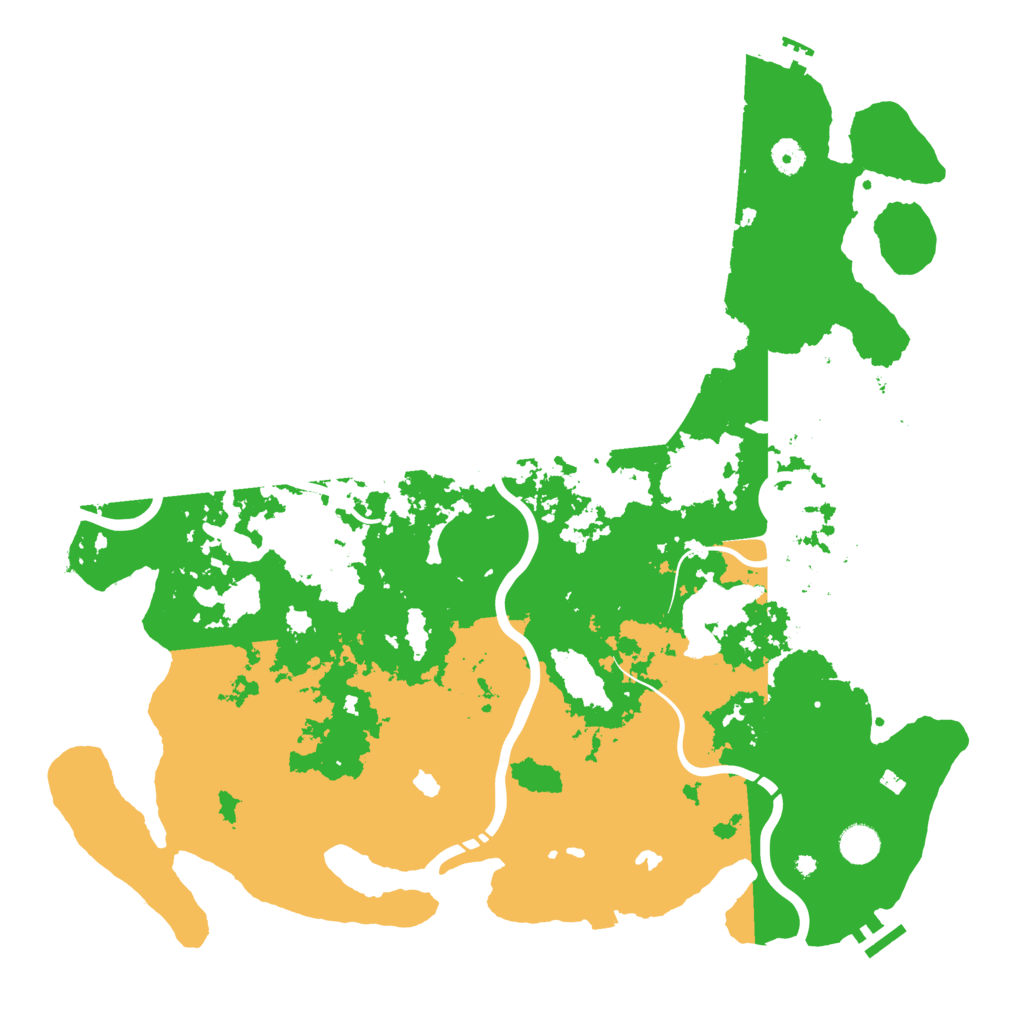 Biome Rust Map: Procedural Map, Size: 4500, Seed: 1976791878
