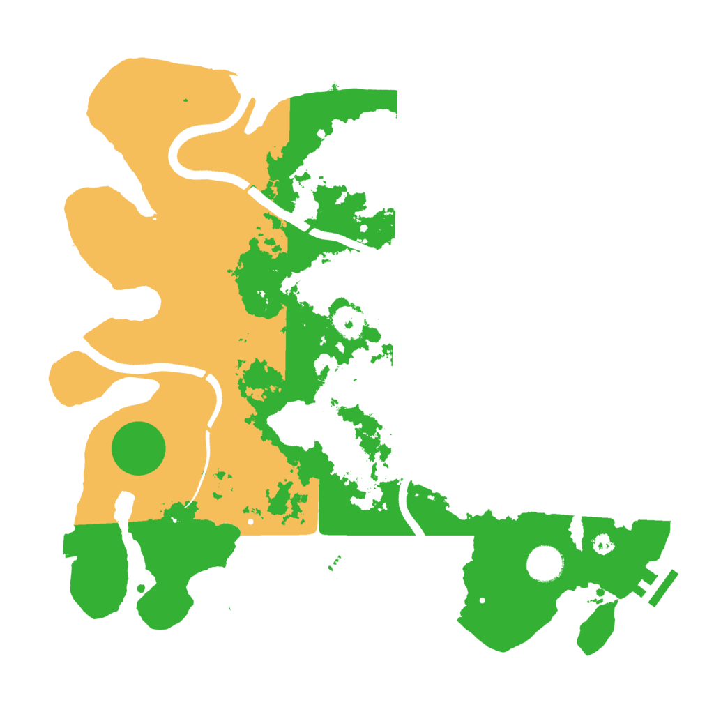 Biome Rust Map: Procedural Map, Size: 3500, Seed: 9999999