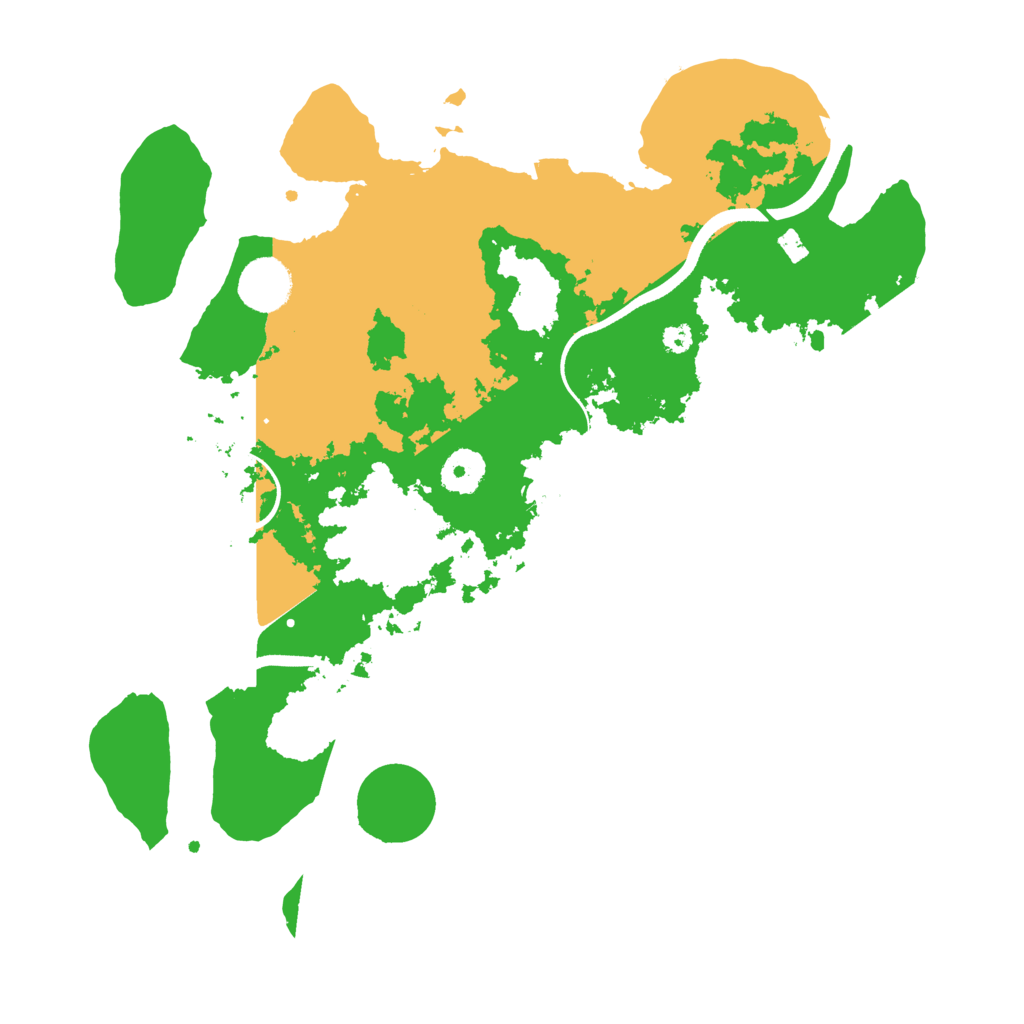Biome Rust Map: Procedural Map, Size: 3500, Seed: 24292236