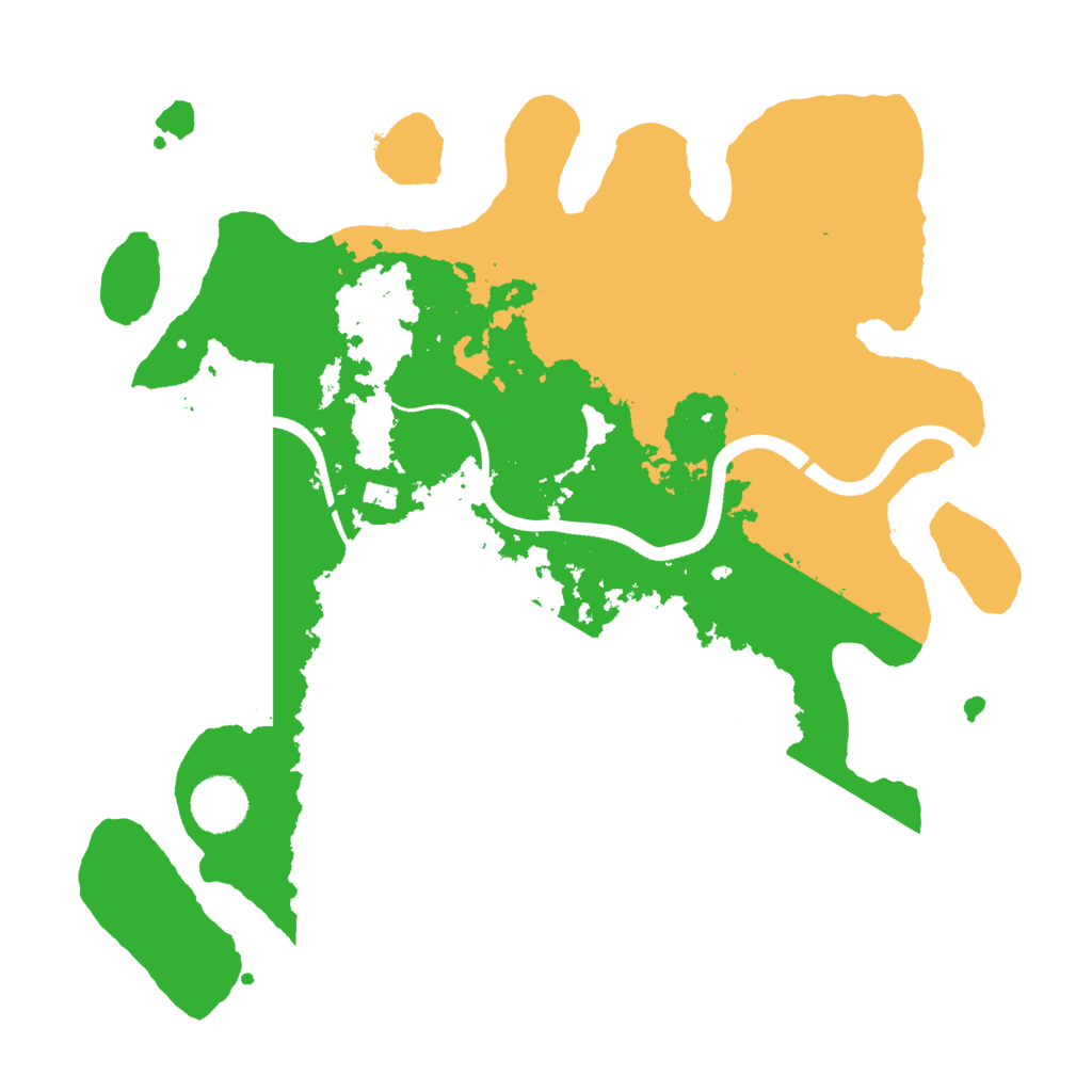 Biome Rust Map: Procedural Map, Size: 3500, Seed: 620346