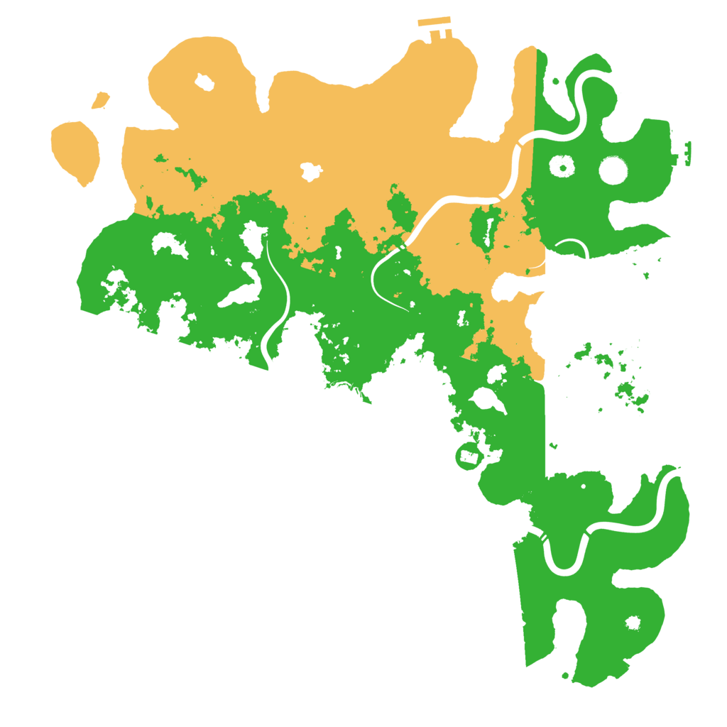 Biome Rust Map: Procedural Map, Size: 4500, Seed: 952896