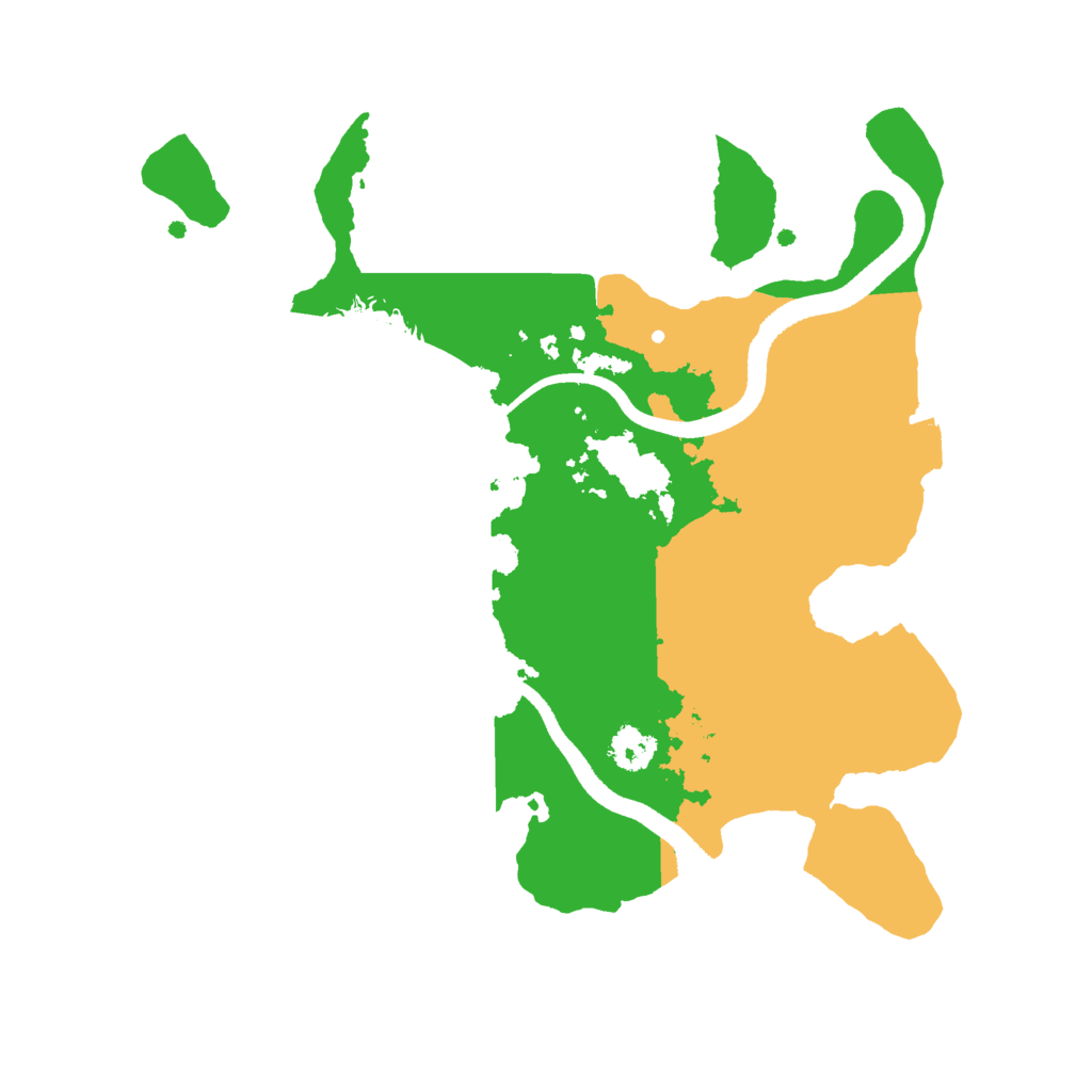 Biome Rust Map: Procedural Map, Size: 2500, Seed: 710353150