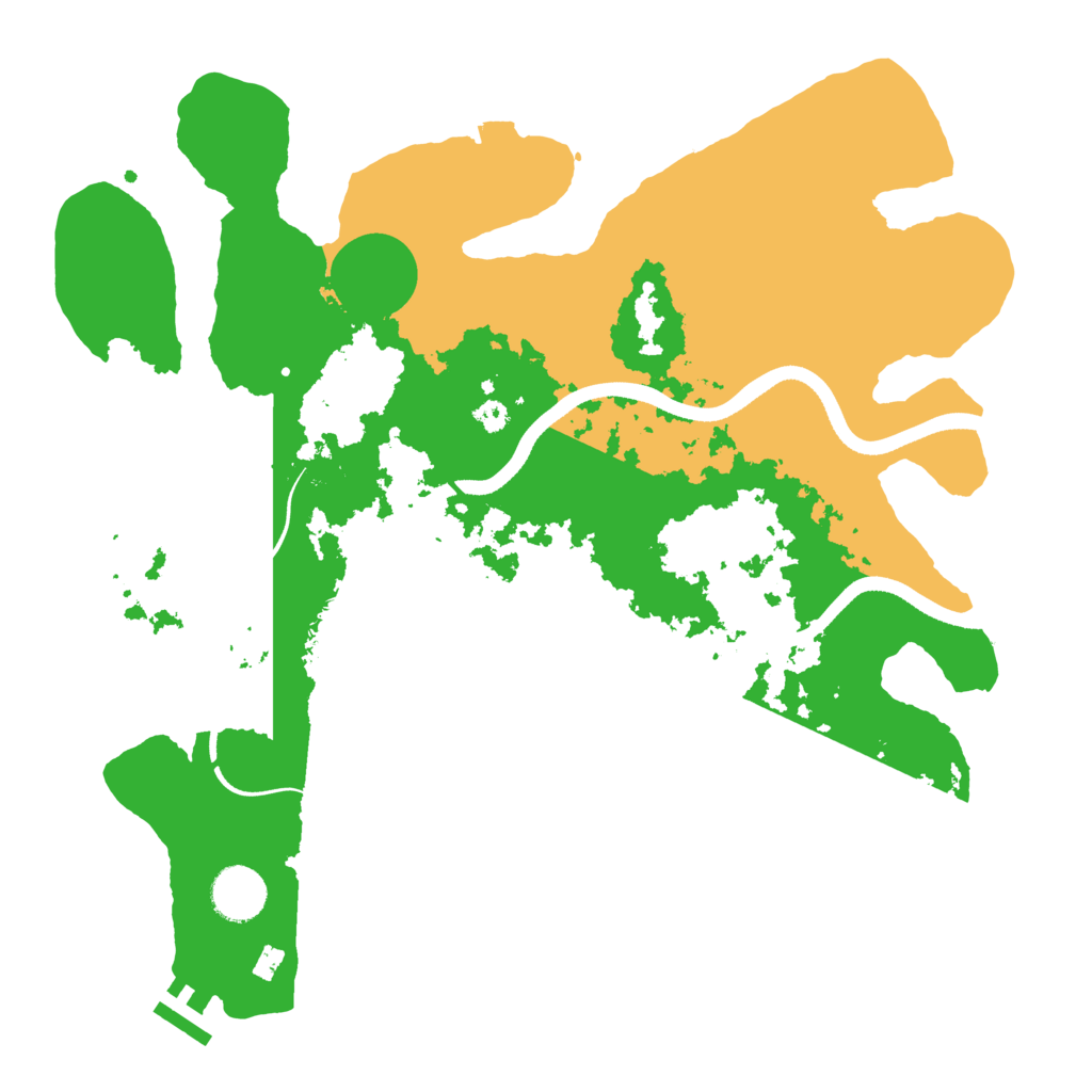 Biome Rust Map: Procedural Map, Size: 3500, Seed: 1031865839