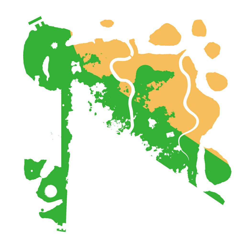 Biome Rust Map: Procedural Map, Size: 3500, Seed: 799273